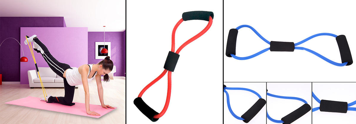 Linki elastyczne - Rubber Loop band 4 psc - Black