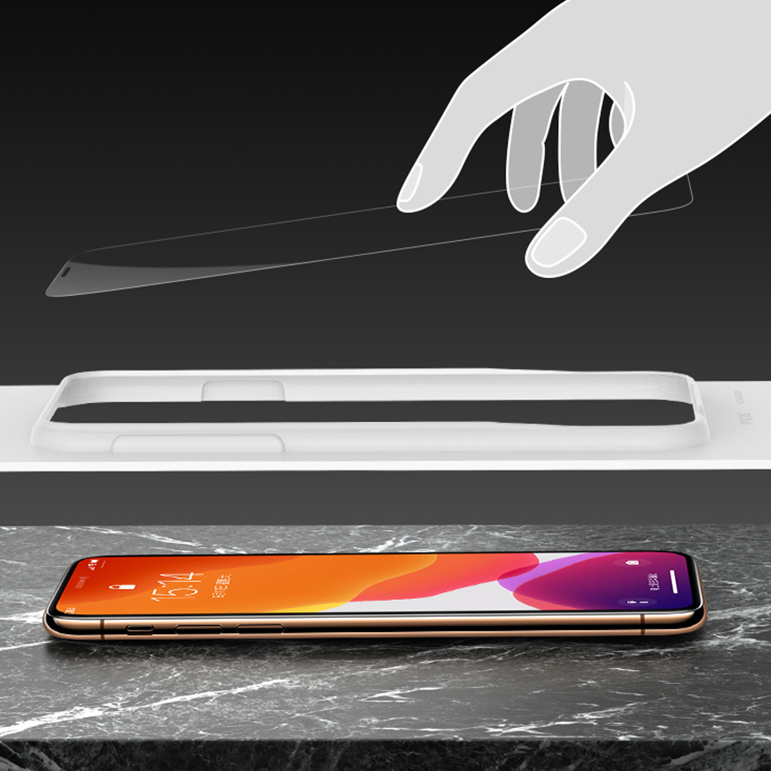 SZKŁO HARTOWANE BENKS MAGIC CKR+ Corning Gorilla Glass dla Apple iPhone 11 PRO MAX - Specyfikacja: Szkło BENKS CKR+ Apple iPhone 11 PRO MAX