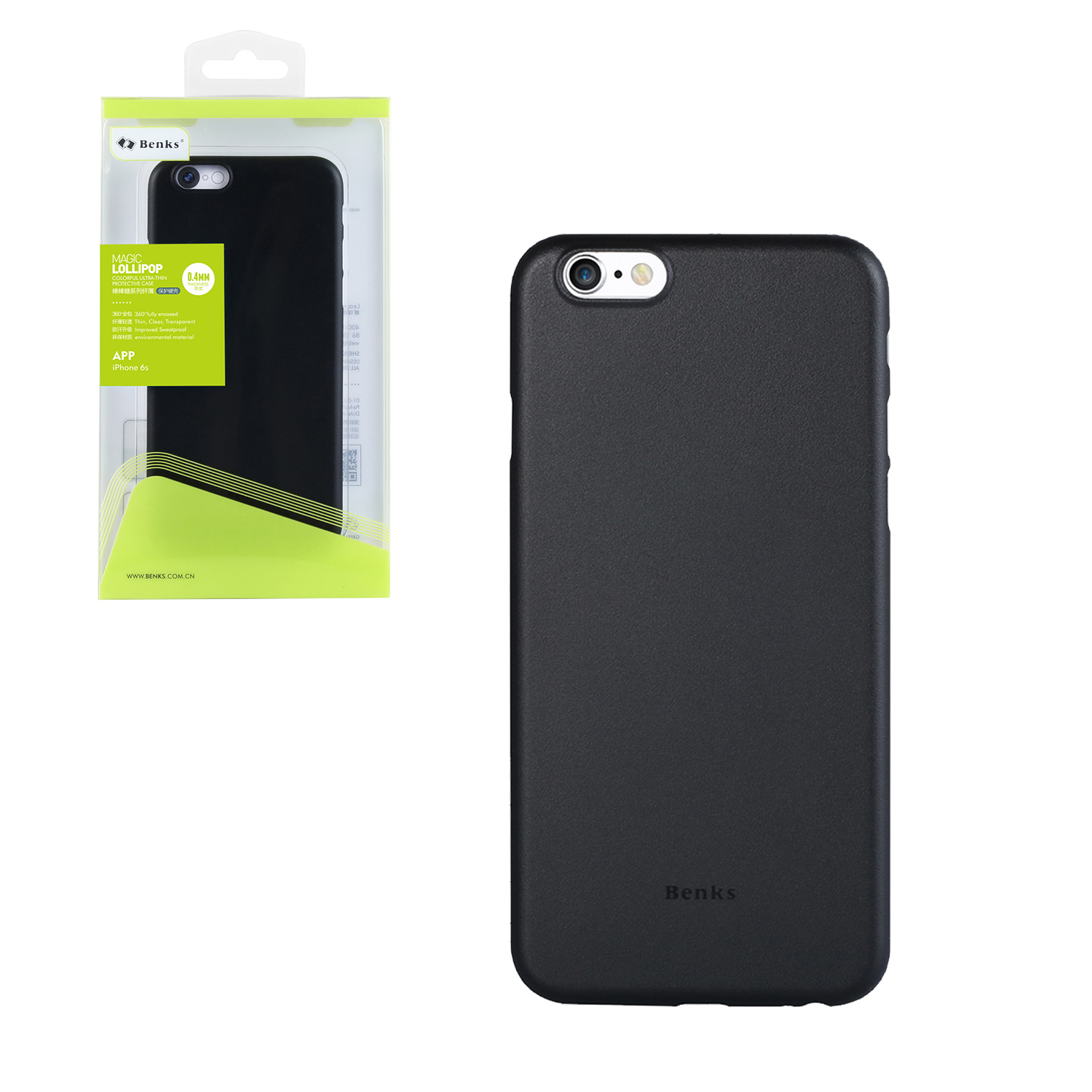 Etui Benks Magic Lollipop Apple iPhone 6/6s- Solid Black