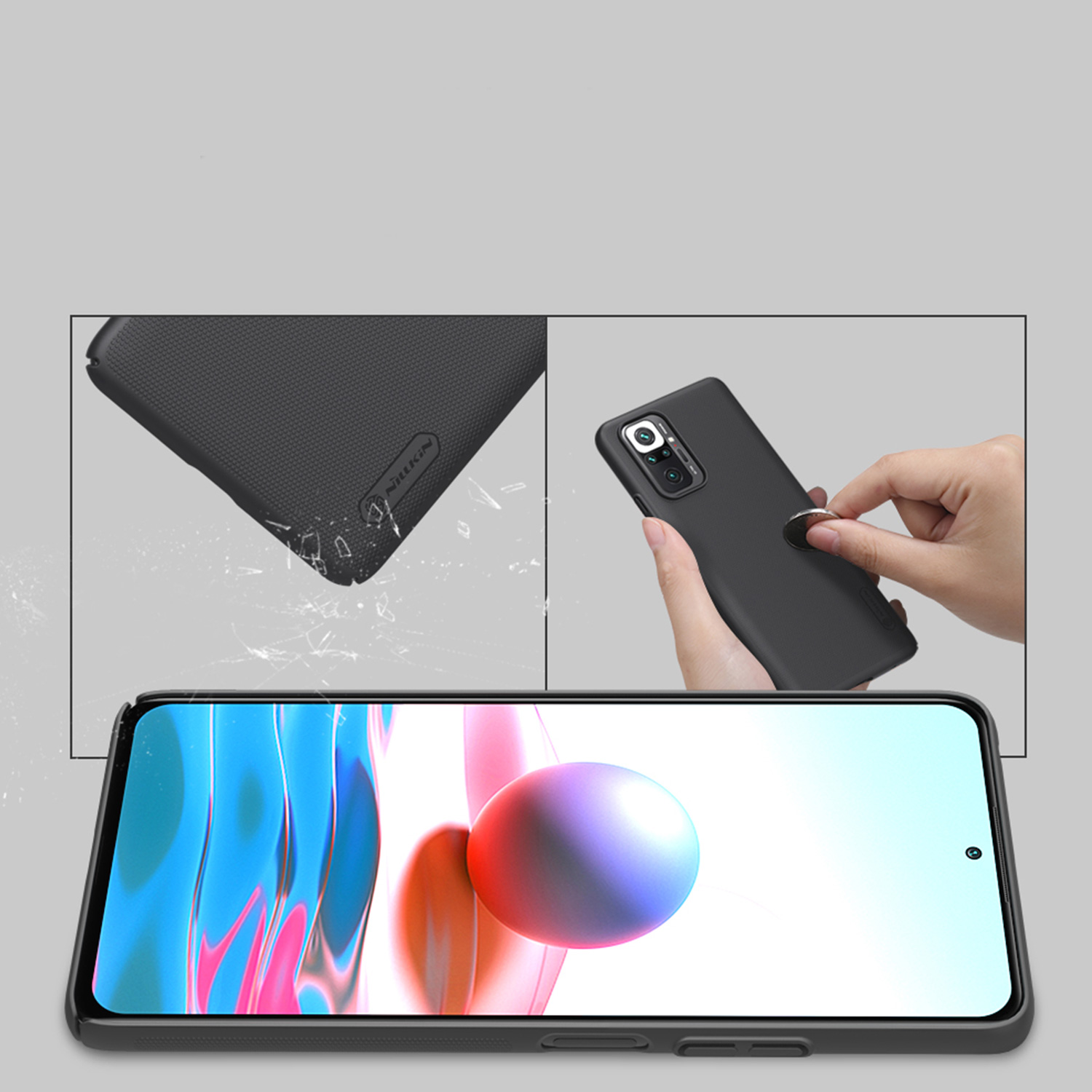 Etui Nillkin Frosted Shield dla Xiaomi Redmi Note 10 Pro/10 Pro Max - Zalety, które pokochasz. Zostań z serią Frosted na dłużej!