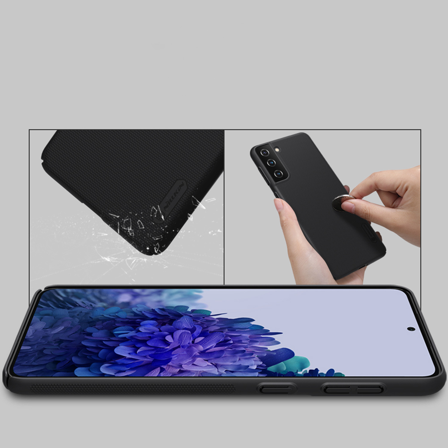 Etui Nillkin Frosted Shield dla Samsung Galaxy S21 Plus  - Wytrzymałe, odporne, szykowne !
