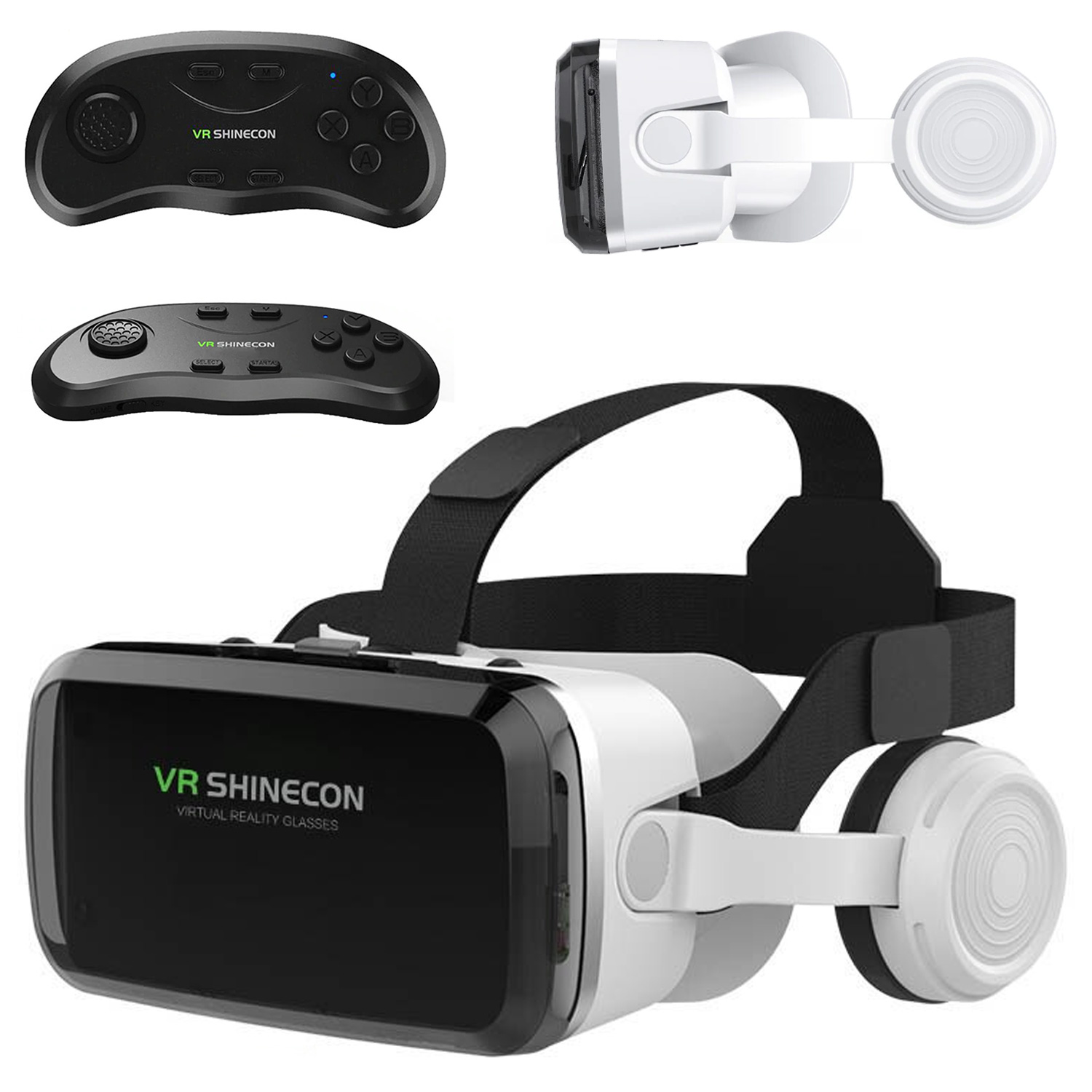 Okulary VR 3D do wirtualnej rzeczywistości gogle - Shinecon G04BS + + Pad Bluetooth | Virtual Reality \ Okulary VR 3D