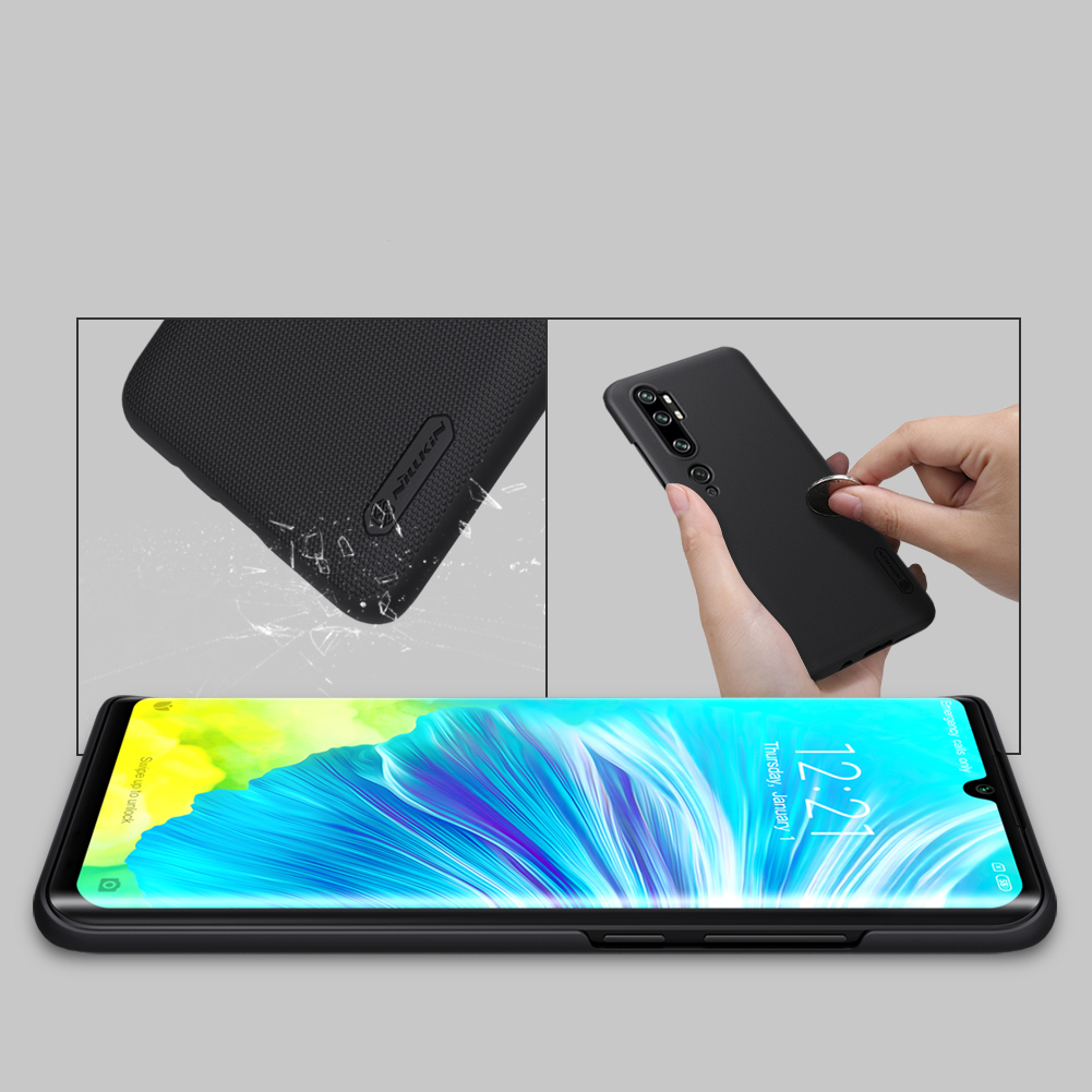 Etui Nillkin Frosted Shield dla Xiaomi Mi Note 10 - Wytrzymałe, odporne, szykowne !