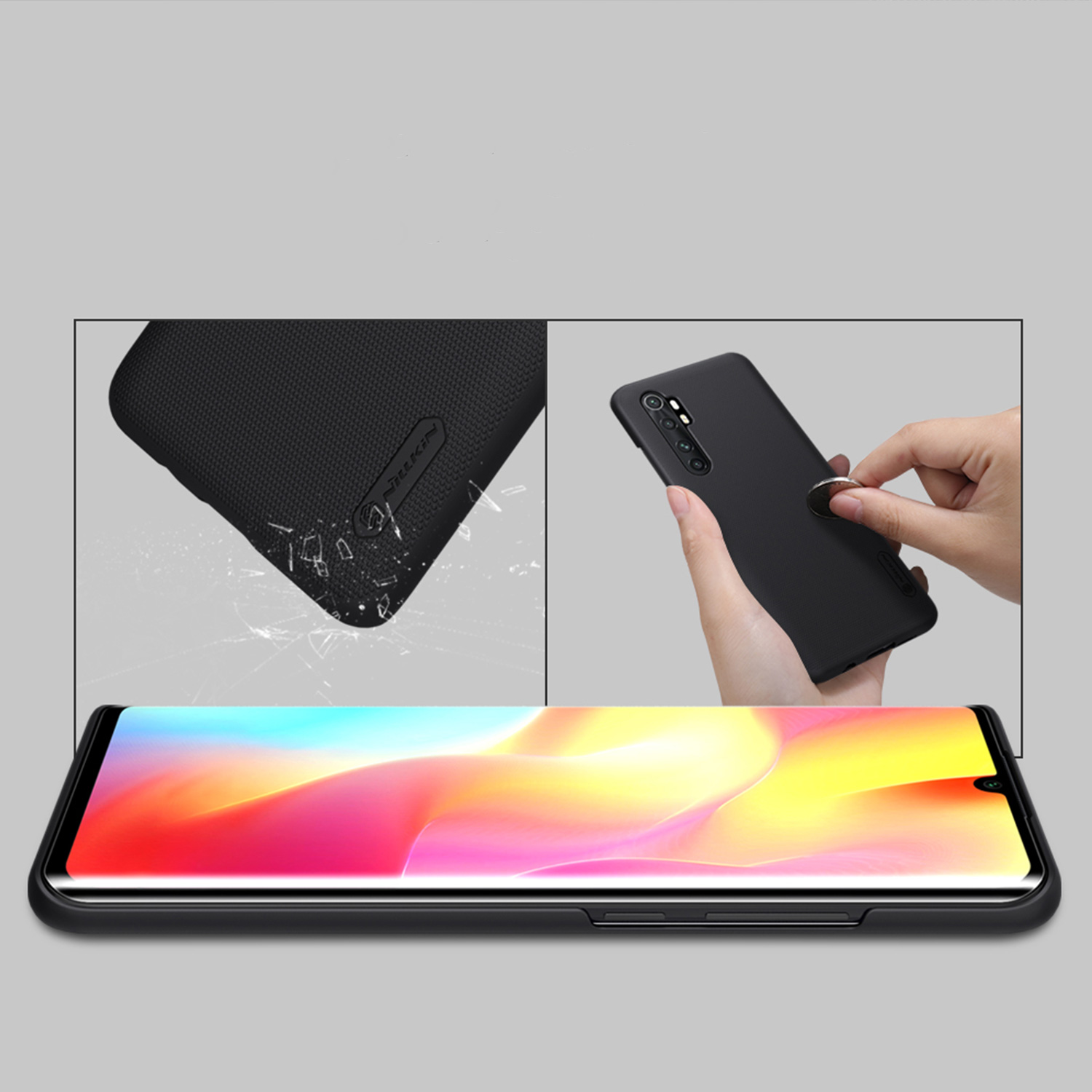 Etui Nillkin Frosted Shield dla Xiaomi Mi Note 10 Lite - Wytrzymałe, odporne, szykowne !