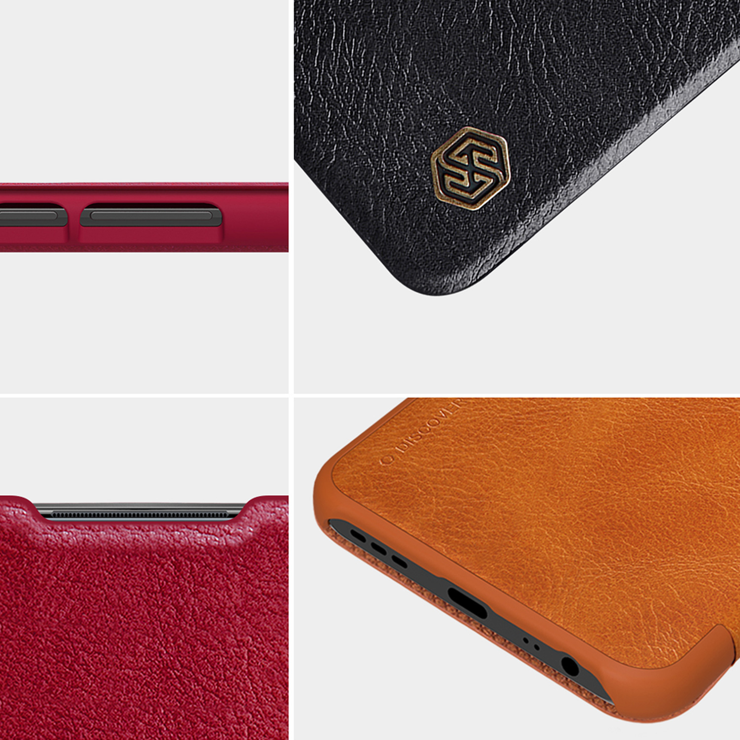 Etui Nillkin QIN do Xiaomi Redmi Note 9 (Czerwone)