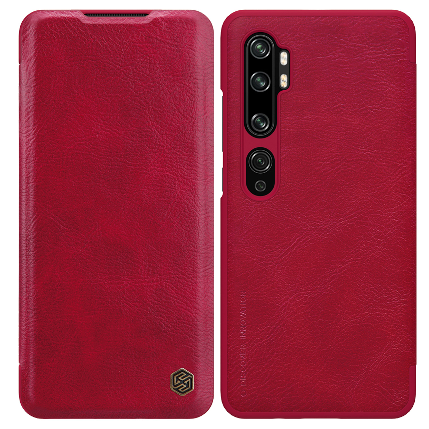 Etui Nillkin QIN Xiaomi Mi Note 10 - Red Czerwony | Mobilne \ Etui do