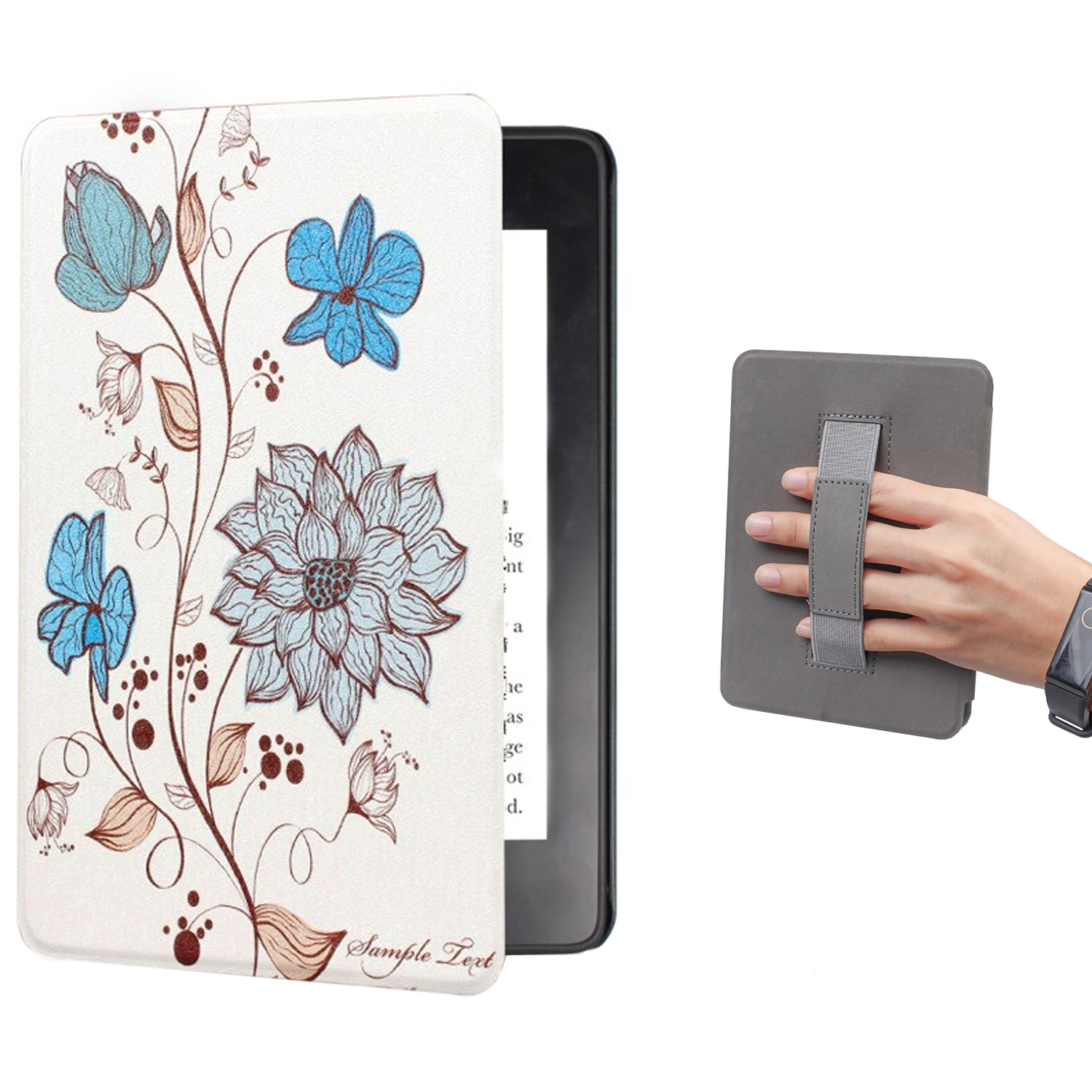 Étui Kindle Paperwhite 5 (2021) Cerfs et Fleurs - Dealy